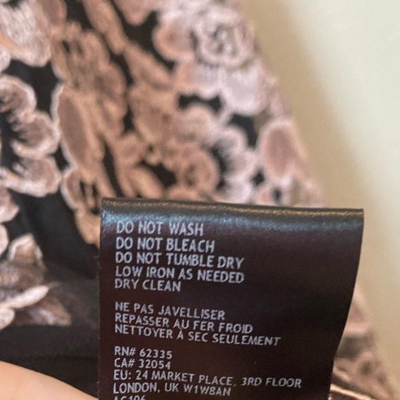 BHLDN Hitherto Tonya Lace Dress Black Pink size 4 - Picture 11 of 12
